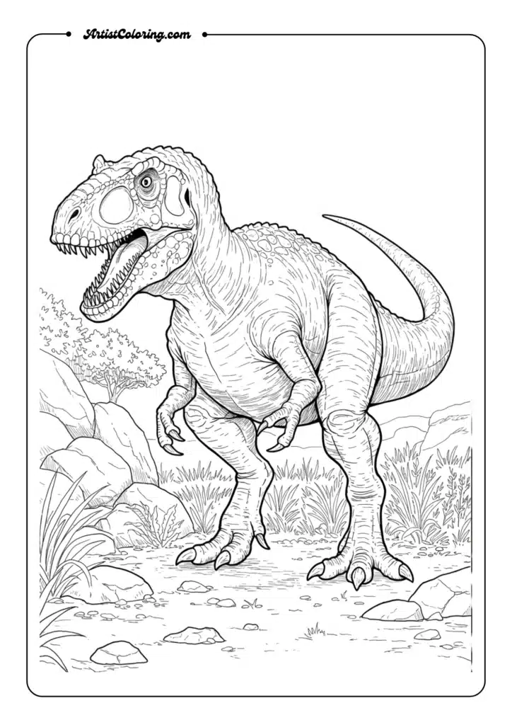 Allosaurus Hunting Stance