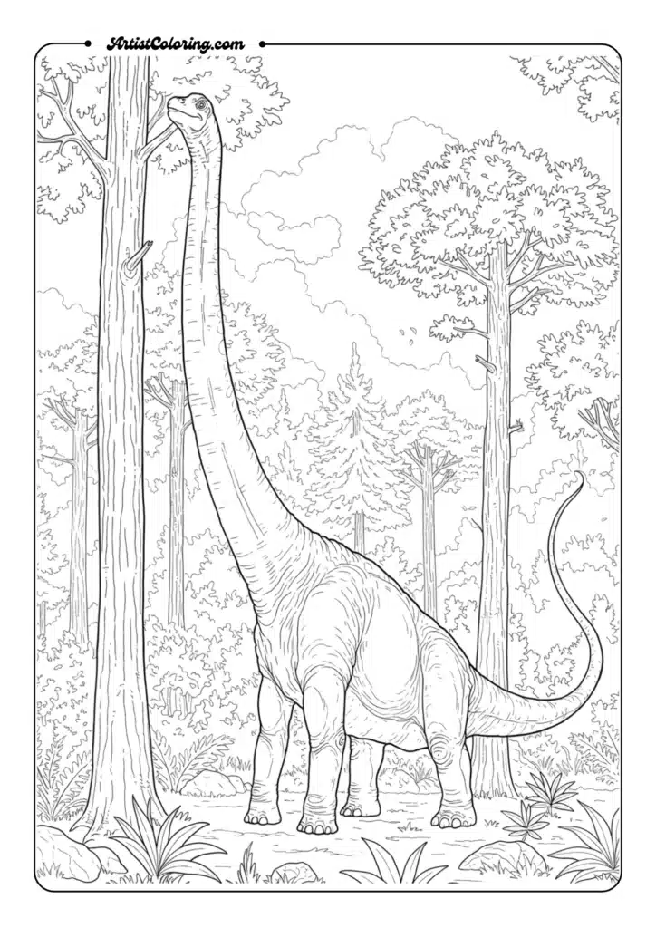 Brachiosaurus Reaching High