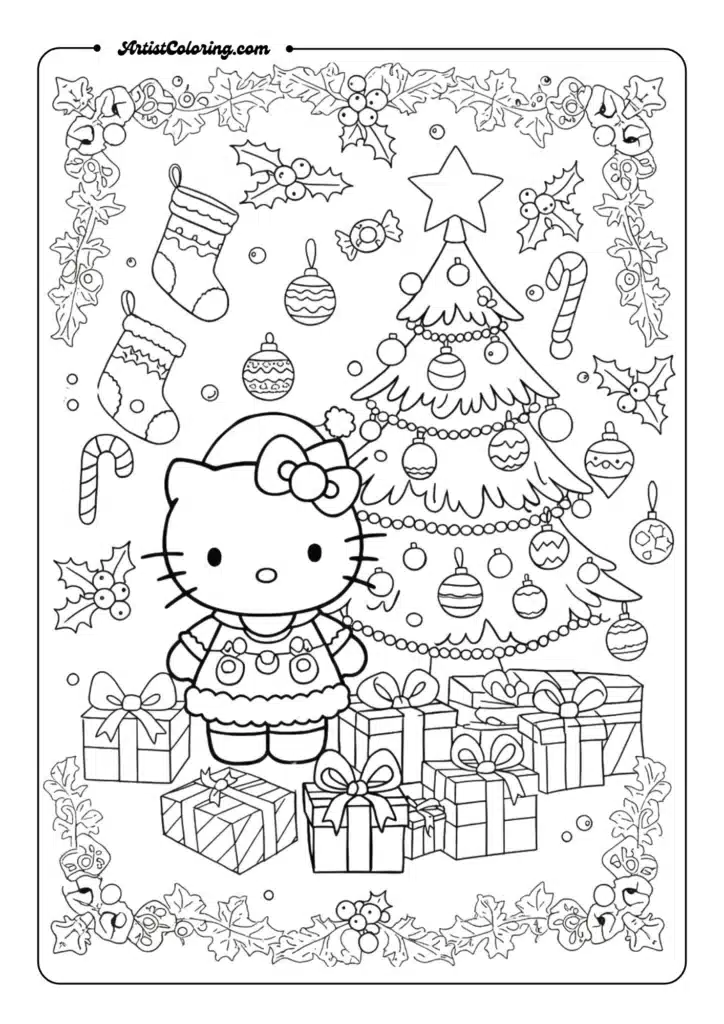 Christmas Hello Kitty with Presents