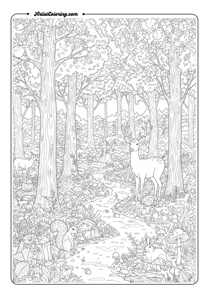 Fall Forest Landscape
