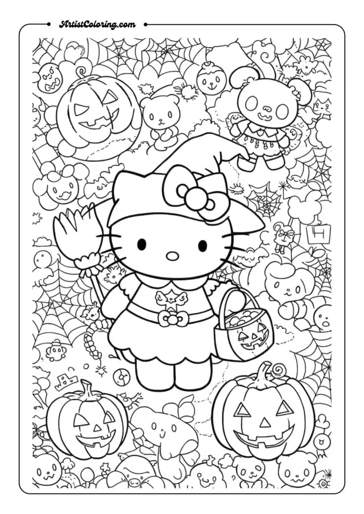 Halloween Hello Kitty Trick-or-Treating