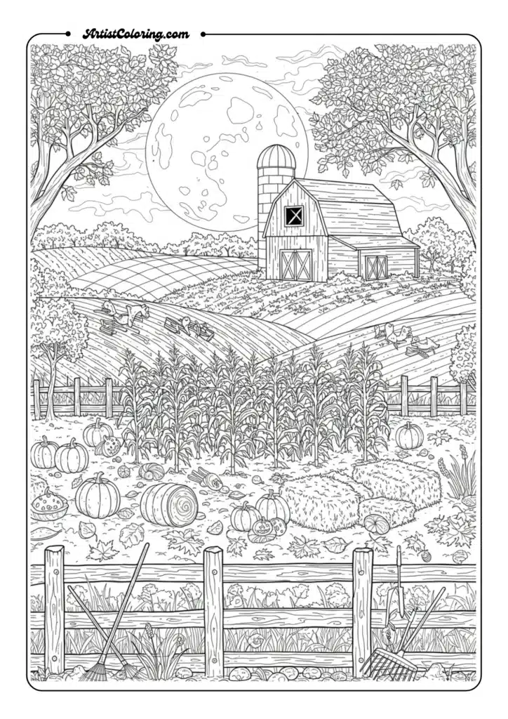 Harvest Moon Scene