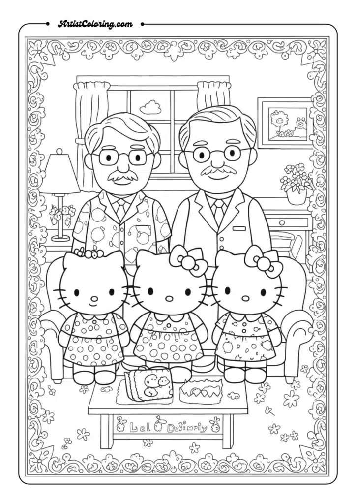 Hello Kitty Family Portrait