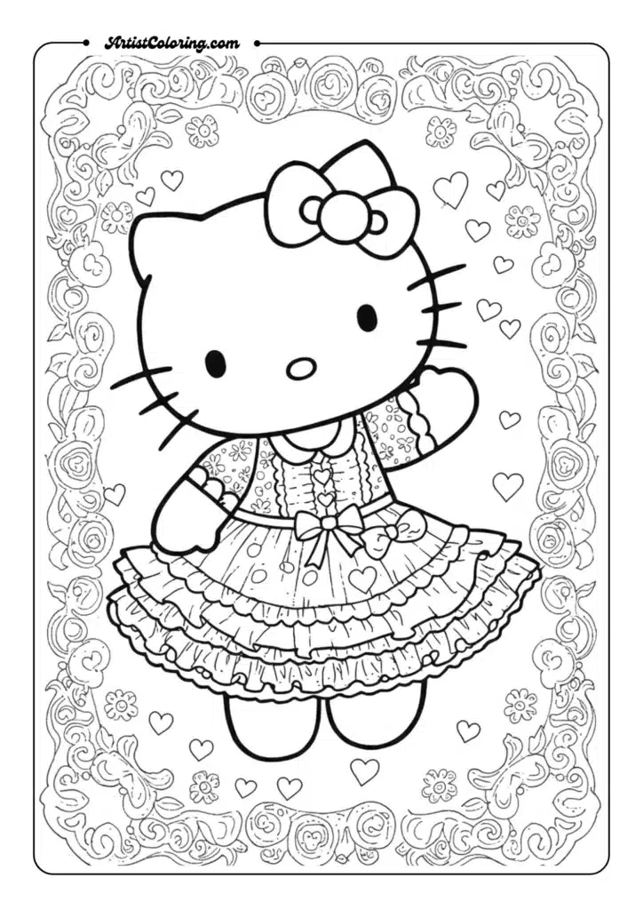 Hello Kitty Sitting Pretty