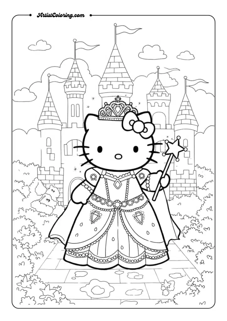 Hello Kitty as a Princess