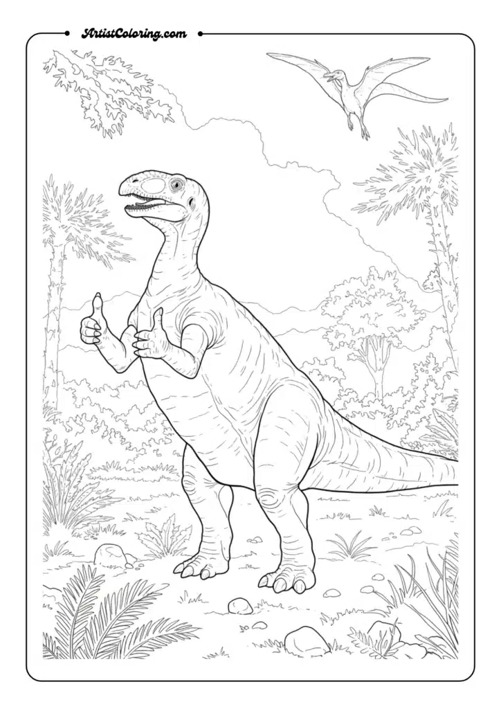 Iguanodon Thumb Spike Defense