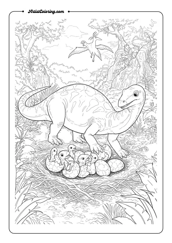 Maiasaura Nest Scene