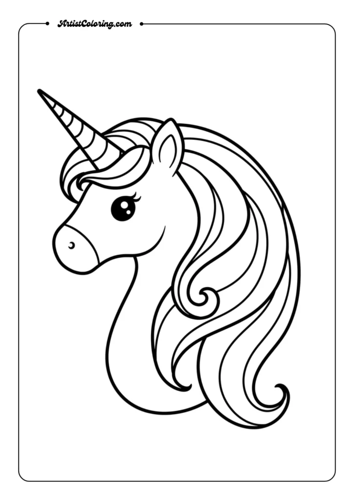 Majestic Unicorn Portrait