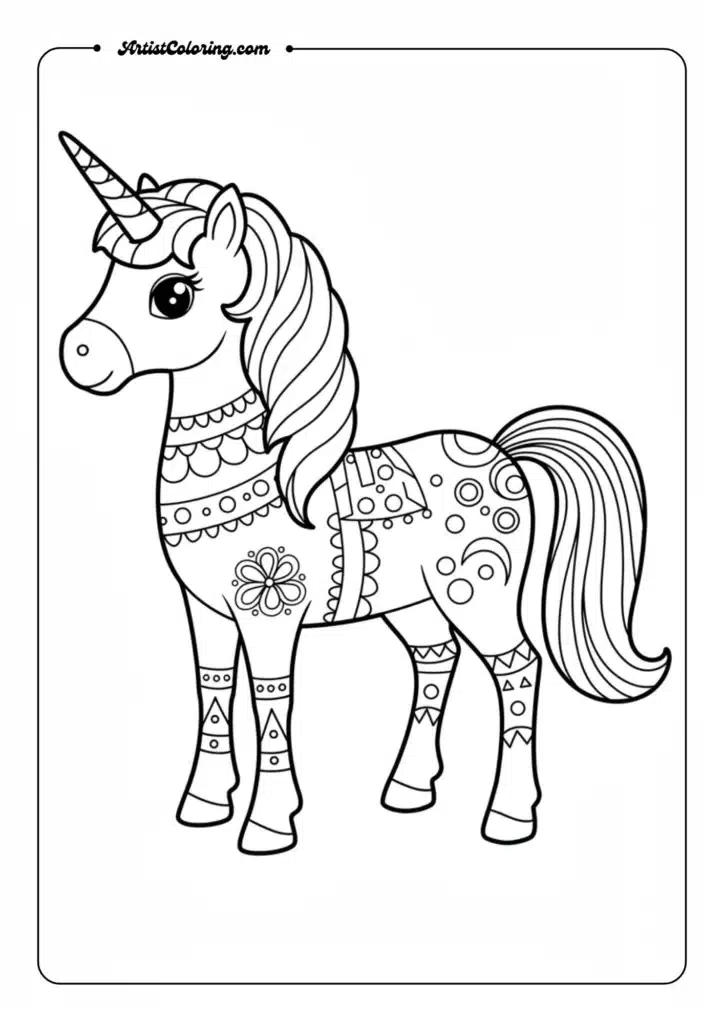 Patterned Unicorn