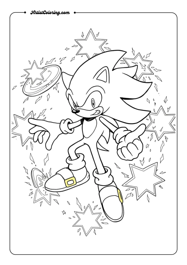 Sonic Coloring Pages