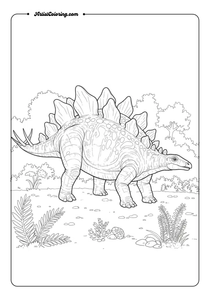 Stegosaurus Side Profile