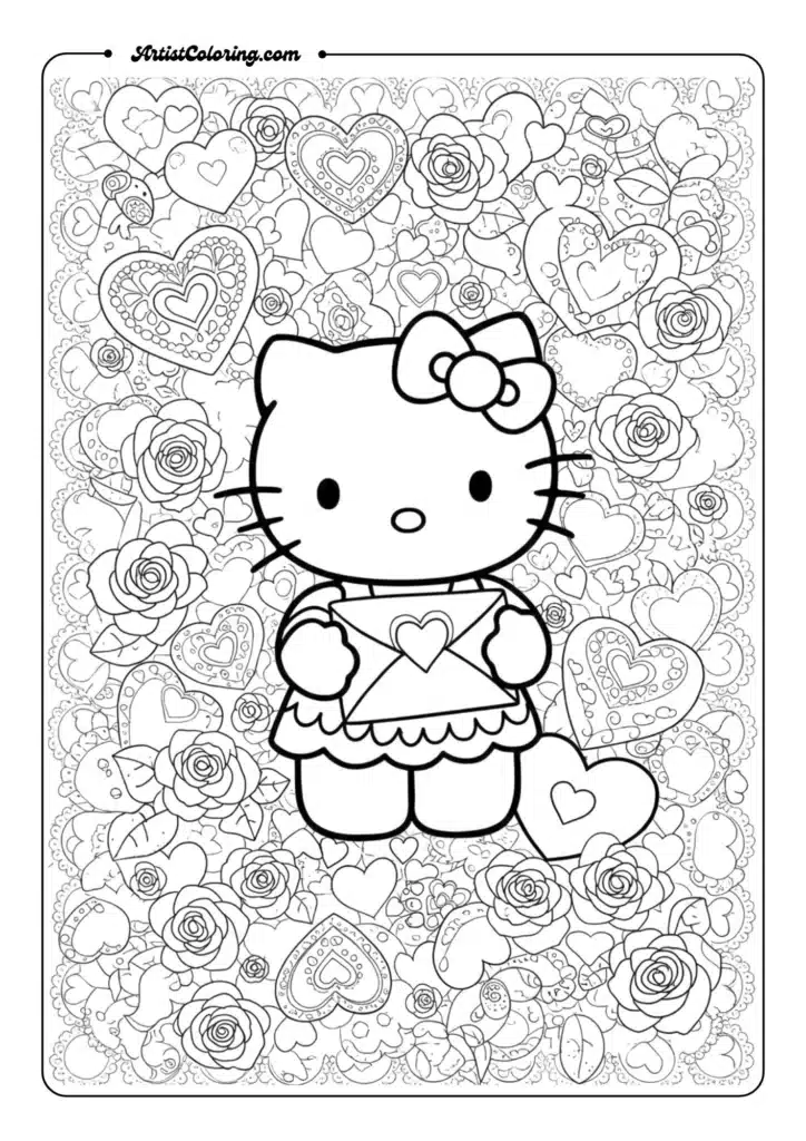 Valentine's Day Hello Kitty with Hearts