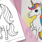 Unicorn Coloring Pages