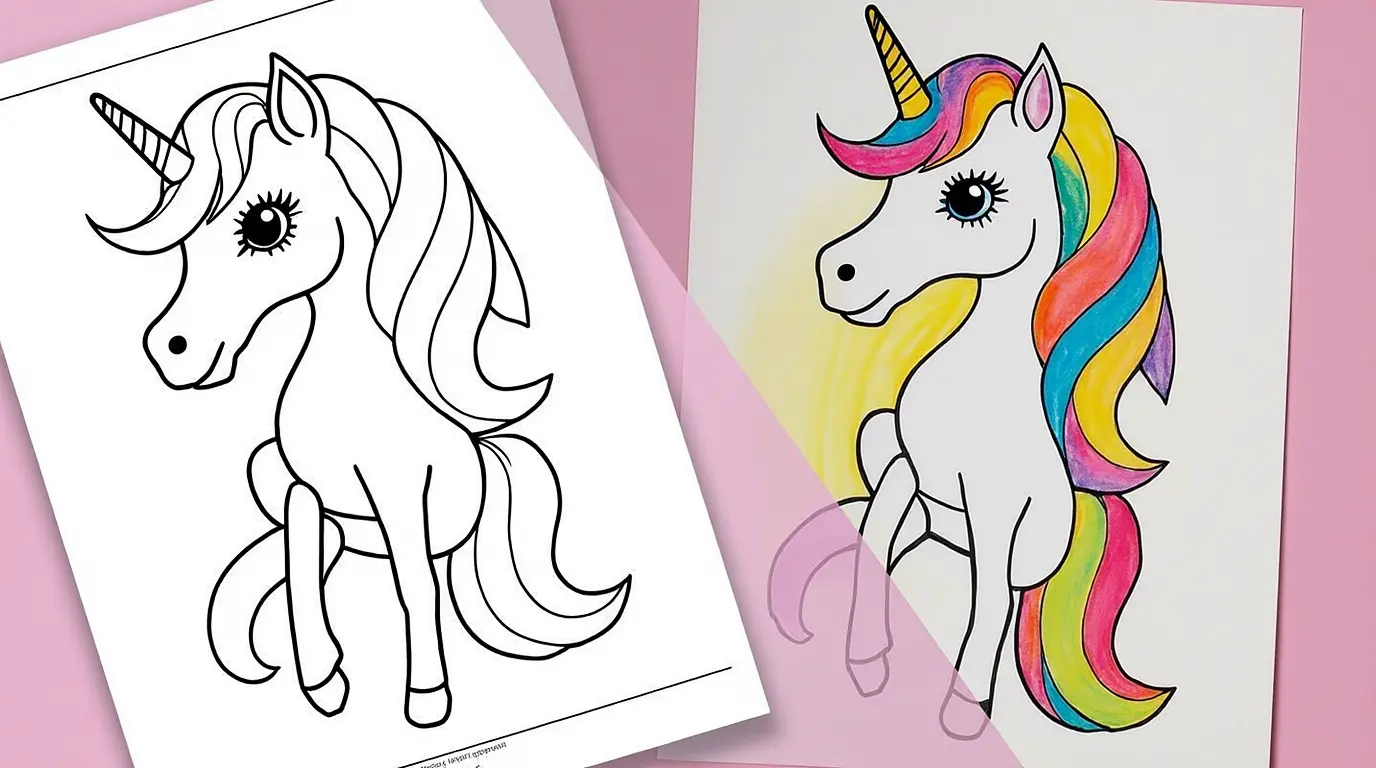 Unicorn Coloring Pages