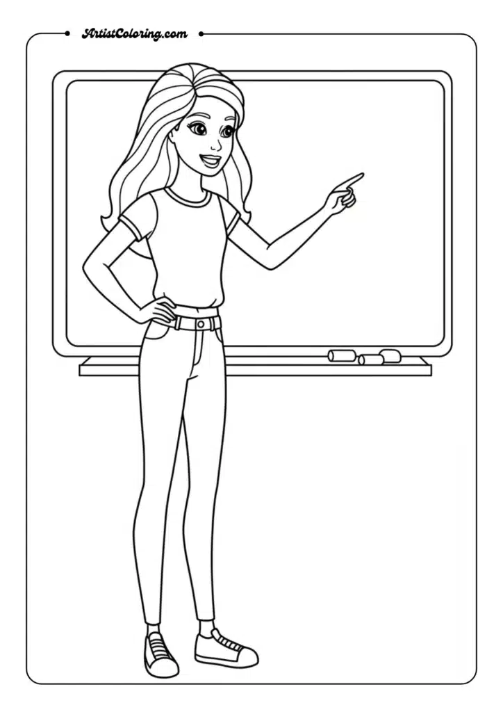 Barbie as teacher
