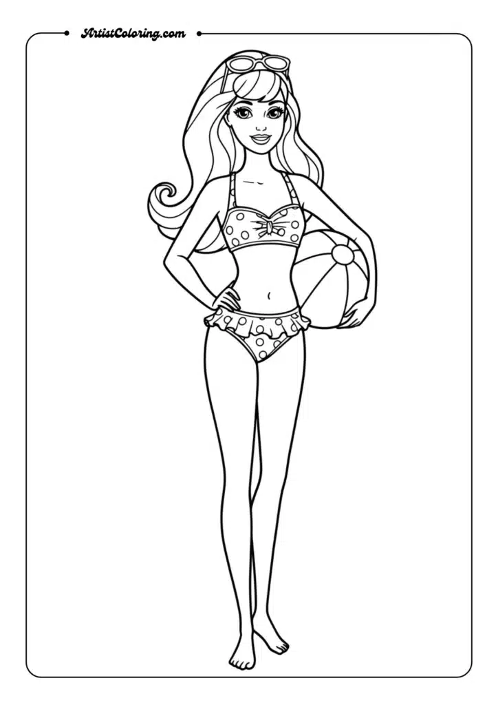 Barbie at the beach