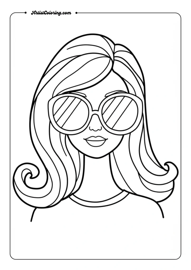 Barbie with sunglasses