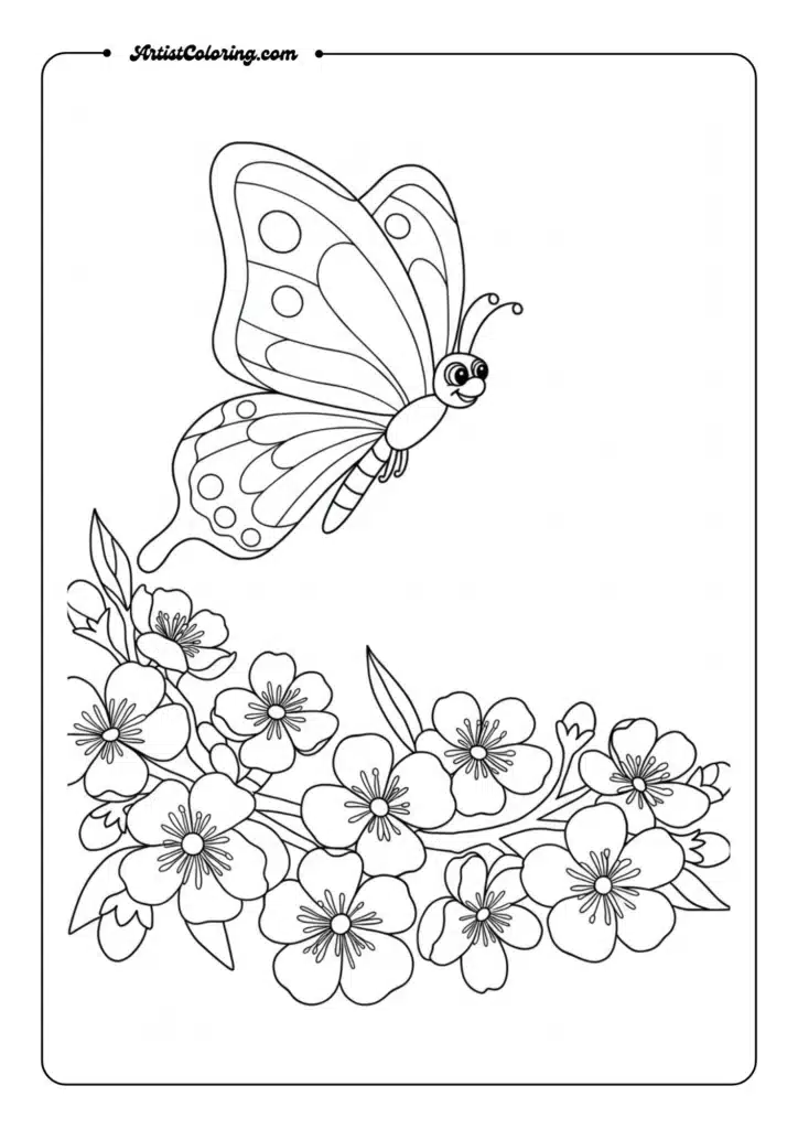 Butterfly and Flowers