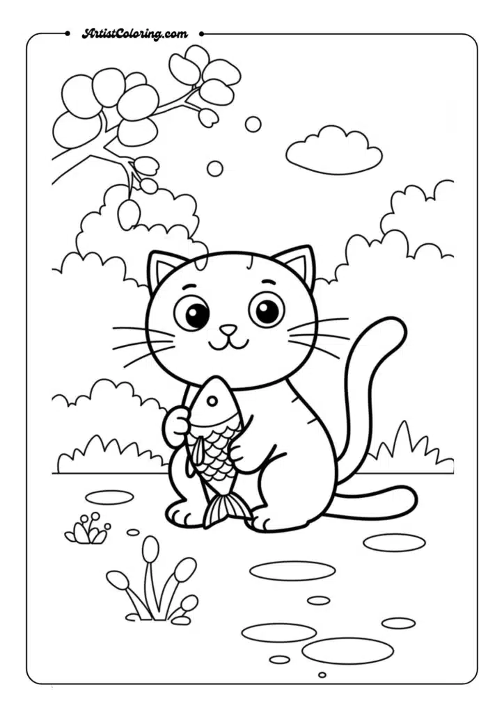 Cat with Fish