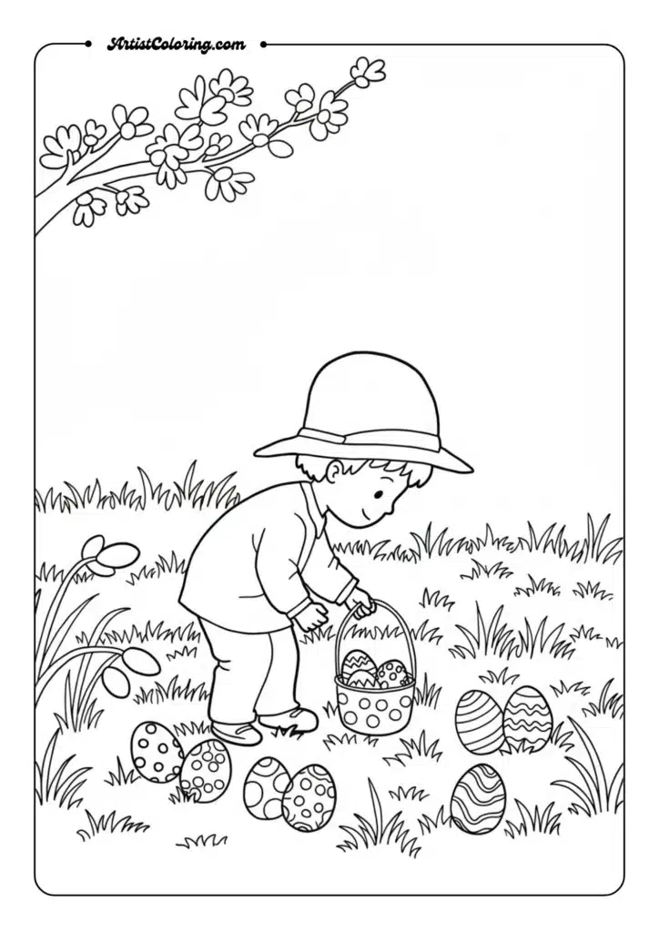 Easter Egg Hunt Scene