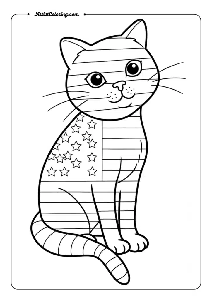 Fourth of July Cat