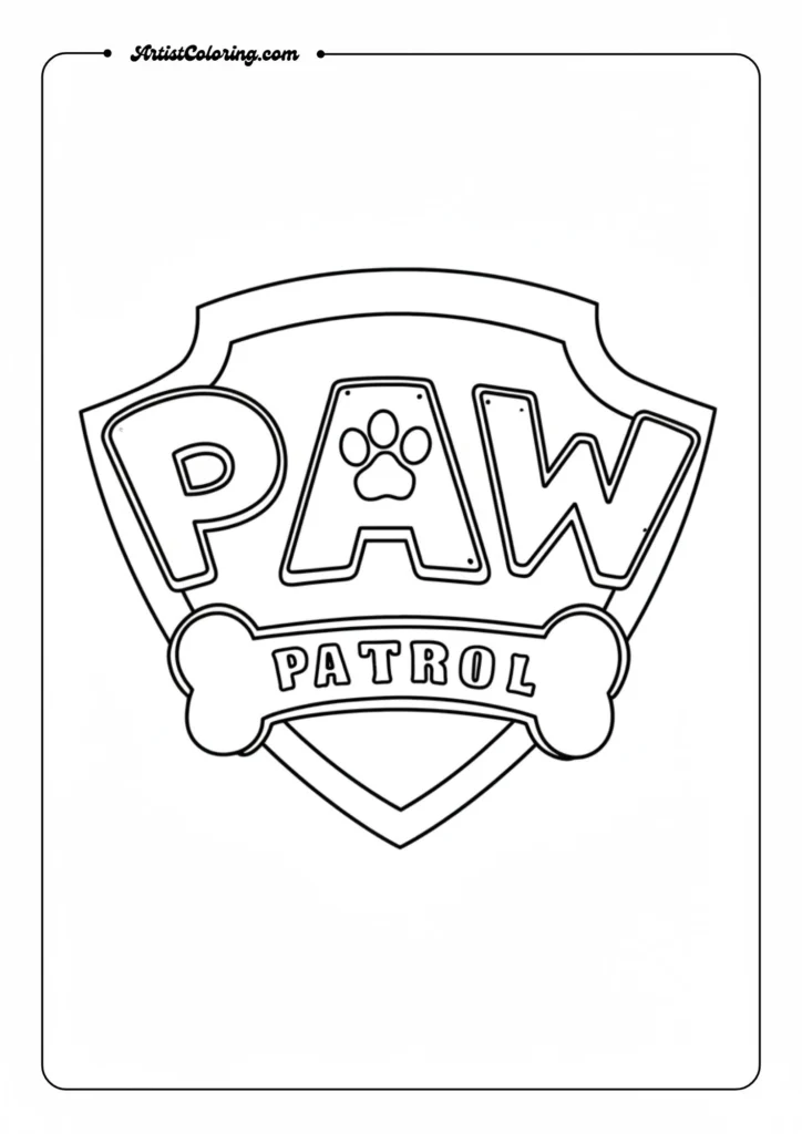 Paw Patrol badge logo