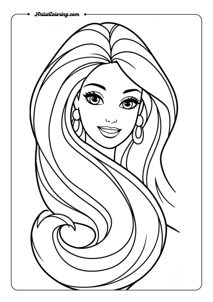 Simple Barbie portrait
