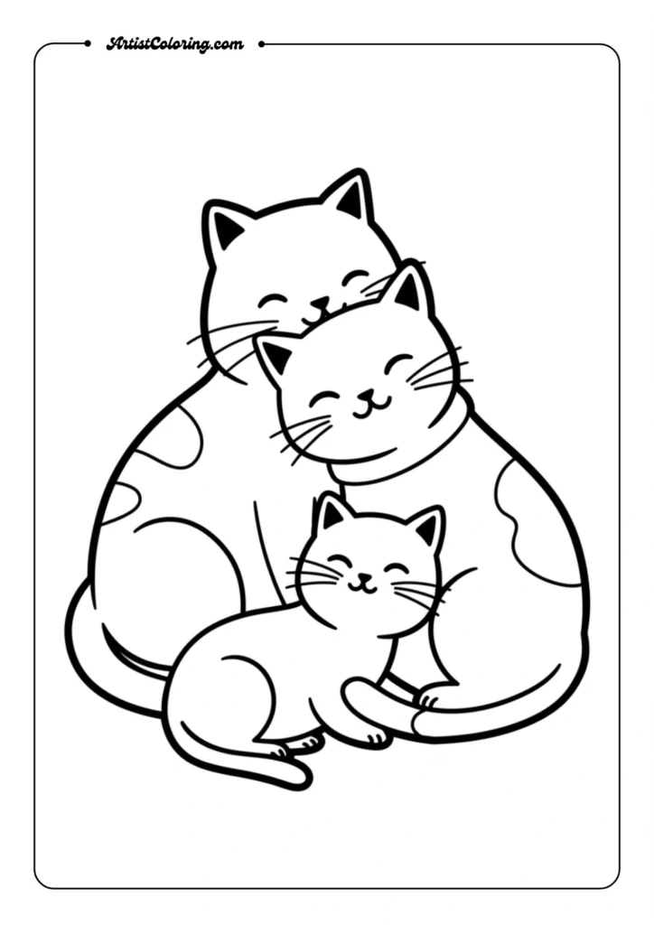Snuggling Cats
