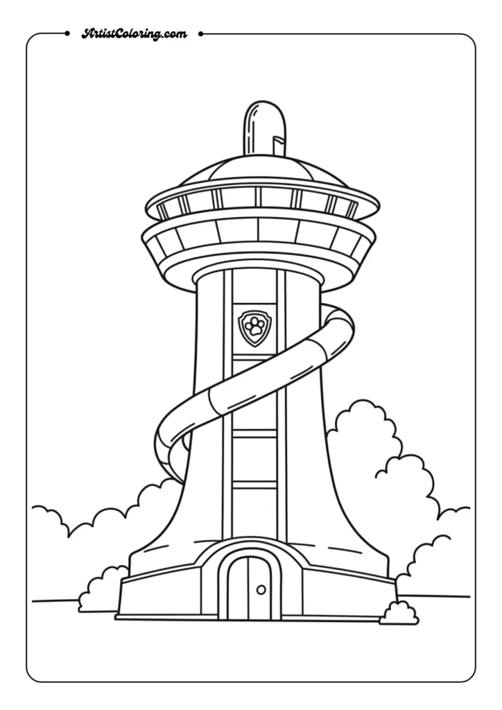 The Paw Patrol lookout tower