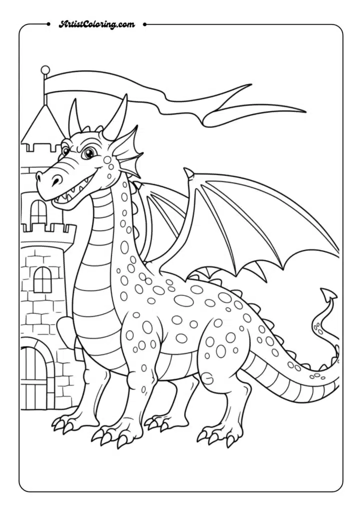 Medieval Castle Guardian Dragon
