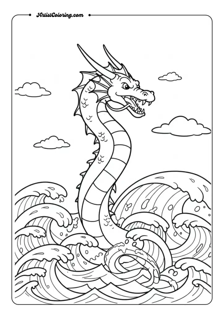 Ocean Dragon from Stormy Seas