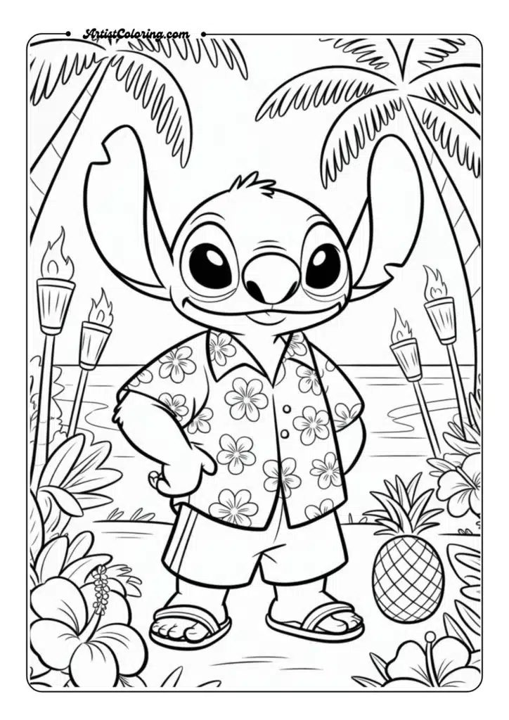 Stitch in Hawaiian Shirt 