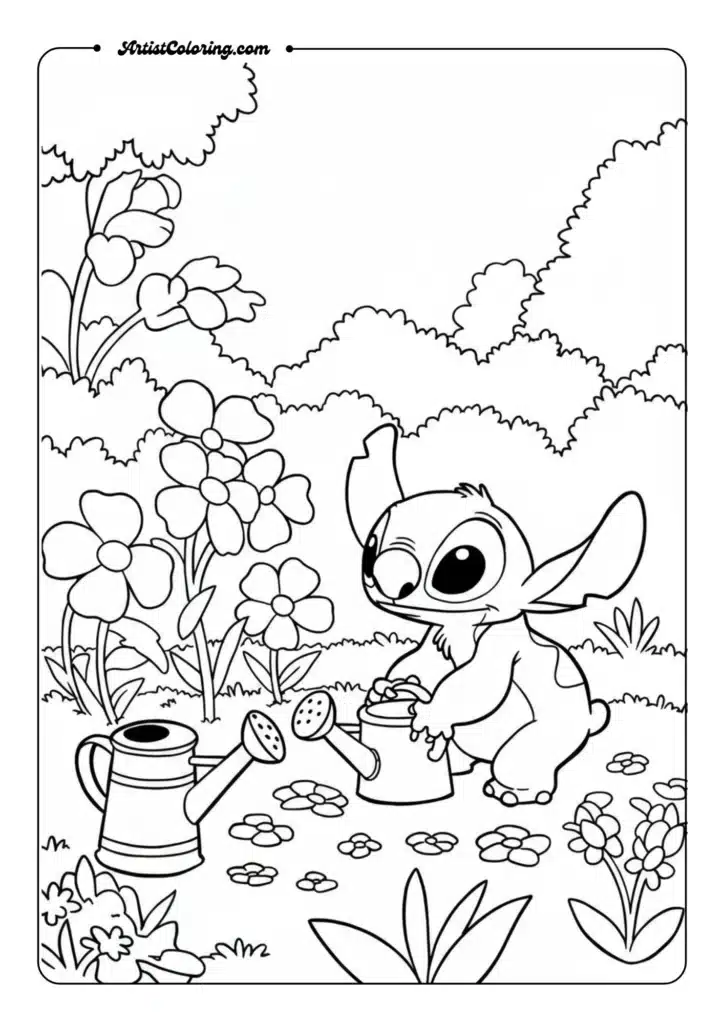 Stitch's Flower Garden