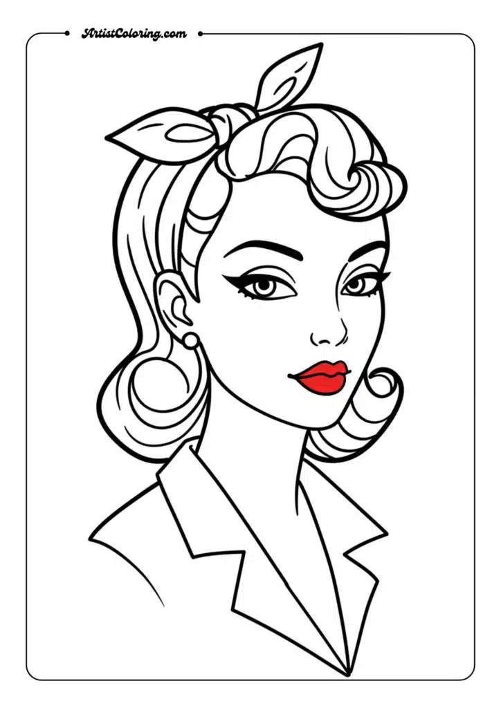 Vintage Pin-Up Inspired Modern Girl